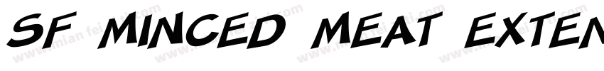 SF Minced Meat Extended Oblique字体转换